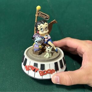 Betty Boop Bourbon Street Sign Sculpture 1995 w/ Dome Piano Limited Edition